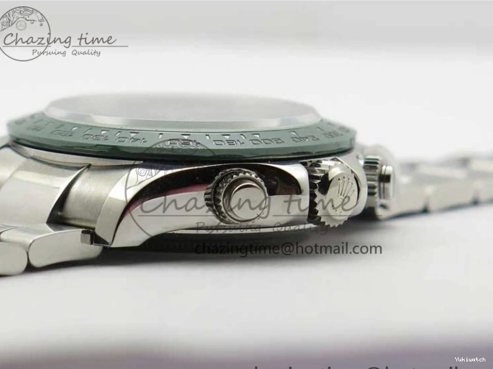 Ceramic A7750 Daytona on Dial SS Green 116520 Real SS Stick Markers Bezel Bracelet Edition UBF Best 0301